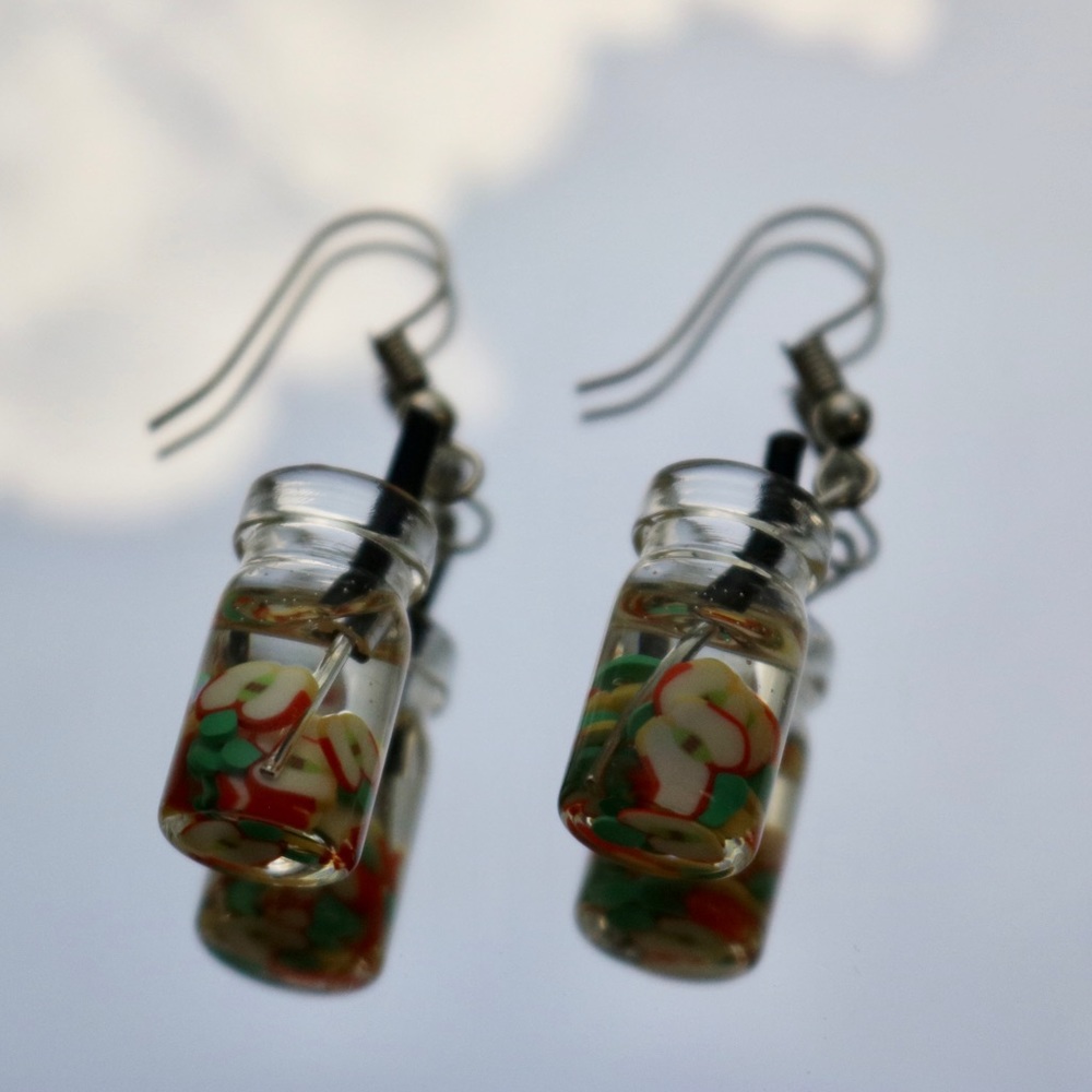 Apple Jar Dangle Earrings